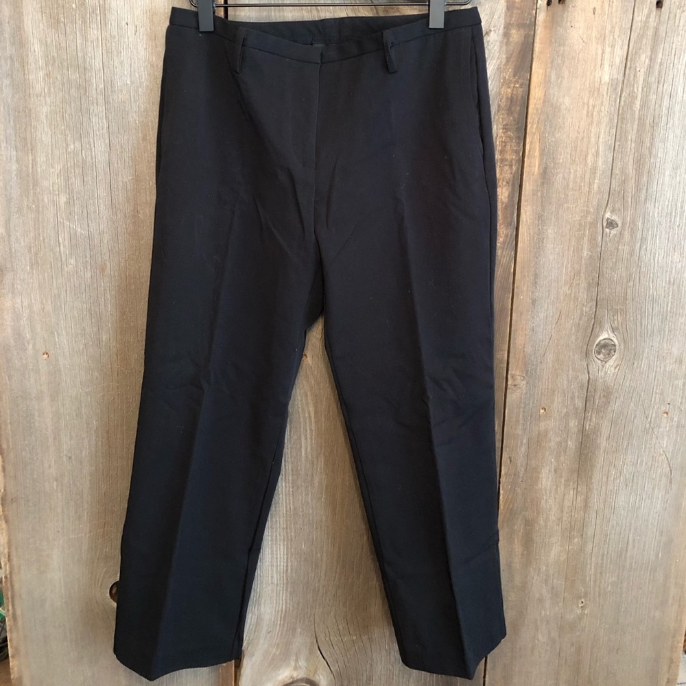 Y2K Express Black Dress Pants Y2K Vintage Size 3/4 Capri Length 24”